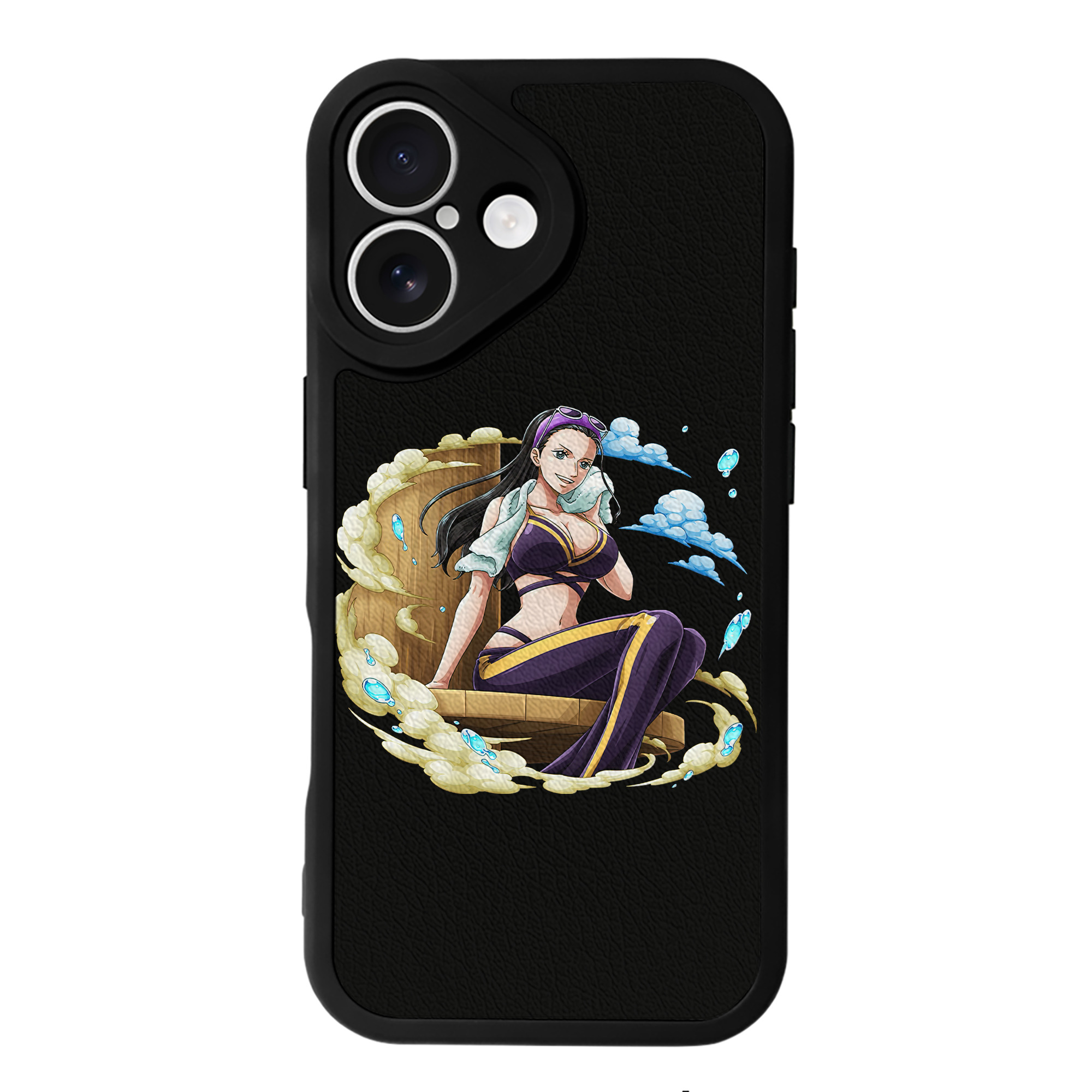 （画像用） ワンピース ニコ・ロビン ONE PIECE Nico Robin 【iPhone 16シリーズ対応】シリコンスマホケース（レザー調） 材質：シリコン